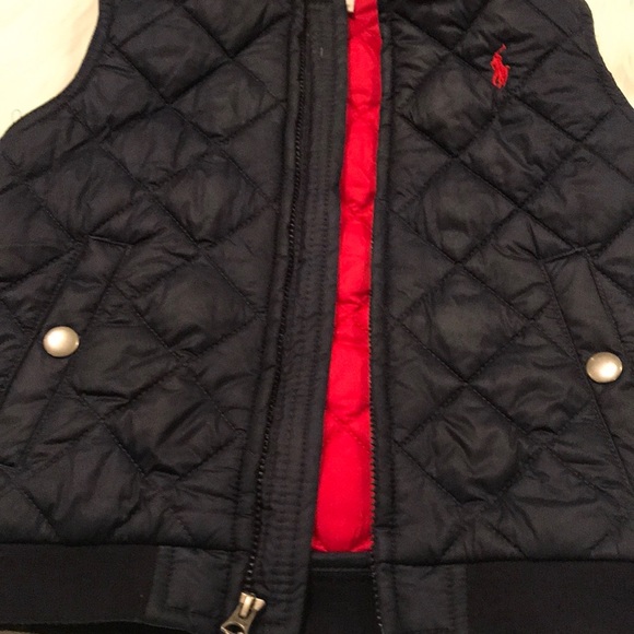 EUC Ralph Lauren Infant/Toddler Vest Navy Blue - Picture 6 of 6
